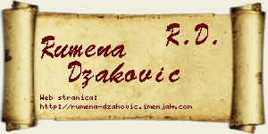 Rumena Džaković vizit kartica